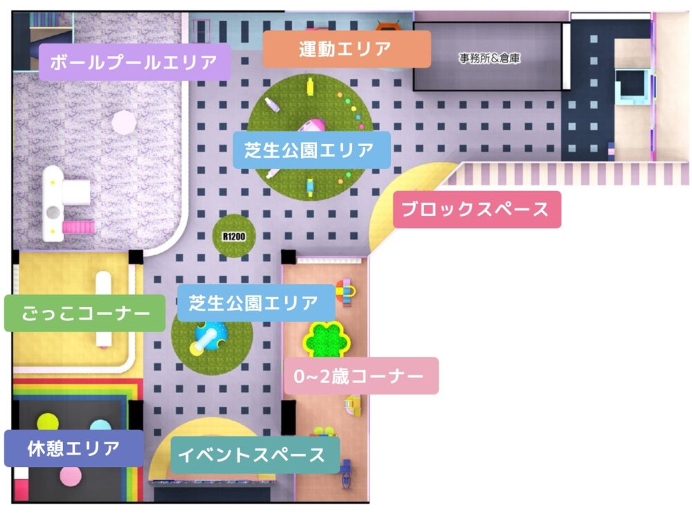 We are STARS シャオ店の全体マップ